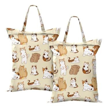 Imagem de SEHANY 2 peças de sacos grandes de lavanderia com alça, à prova d'água, bolsa de roupa para viagem e natação