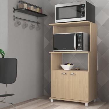 Imagem de Balcão Forno e Micro-ondas Duas Portas Dallas Naturale