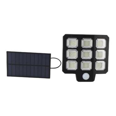 Imagem de YWBL-WH Luz de Parede Solar LED 3000lm Ultra Brilhante Com Sensor de Movimento PIR 240 LEDs 6500K Branco Frio para Pátios de Calçadas de Jardins, Painel Solar de Alta Eficiência IP65 Material ABS à