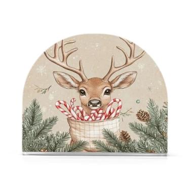 Imagem de Qilmy Porta-guardanapos de alce de Natal para mesas - Porta-guardanapos para cozinha, porta-guardanapos de mesa, porta-guardanapos de coquetel, porta-guardanapos de papel105