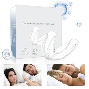 Imagem de Bucal Para Ronco,Proteção Noturna Contra Bruxismo Para Dormir - Aparelho Bucal para Apneia do Sono à Noite | para Homens e Mulheres Hora de Dormir Casa Viagem Diário Quarto Noite