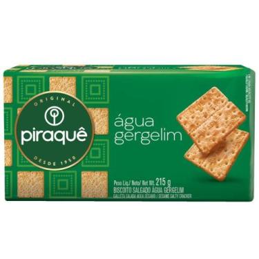Imagem de Biscoito Salgado Água e Gergelim Piraquê 215g