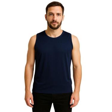 Imagem de Camiseta Regata Masculina Lisa Dry Academia Fit-Masculino
