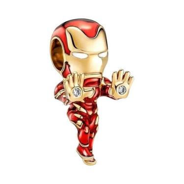 Imagem de Contas De Charme Marvel Spider-Man Iron Man Thor Para Pulseira Prata D
