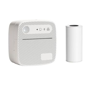 Imagem de Impressora Térmica Portátil de Etiquetas Fotos com 1 Rolo Papel para Impressão Múltiplos Cenários Incluindo Documento Escritório Lista Produtos Impressões Personalizadas Banners Uso em Casa Armazename