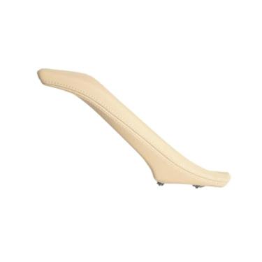 Imagem de Conjunto de puxador de couro para porta interna esquerda/direita do passageiro, compatível com BMW Série 5 F10 F11 F18 520i 523i 525i 528i 535i(Left Beige)