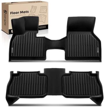 Imagem de YHTAUTO Tapetes de chão adequados para BMW iX 2022-2025, tapetes de carro TPE para todos os climas, à prova d'água, antiderrapante e inodoro, acessórios internos para carros dianteiros e forro da 2ª
