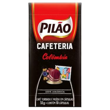 Imagem de Café em Cápsula Torrado e Moído Pilão Cafeteria Colômbia Caixa 52g 10 Unidades