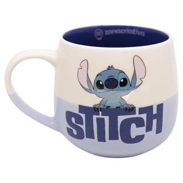 Imagem de Zonacriativa - Caneca Maggie Stitch Piscadinha Disney 400ml | Cerâmica, grande capacidade para café e bebida | Não vai ao micro-ondas/lava-louças