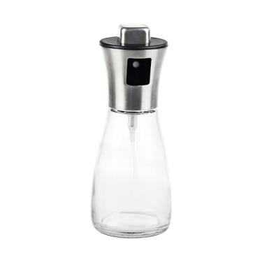 Imagem de Galheteiro com borrifador em vidro e tampa em aço inox 180ml D6,5xA16,5cm - Full Fit