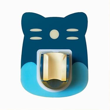 Imagem de Ajuste do Suporte de Chuveiro Ajustável Em Qualquer Lugar, Rack de Banheiro Estanque, Compatível Com Qualquer Decoração de Casa Moderna, para Vidro, Telhas, Mármore (Miau azul)