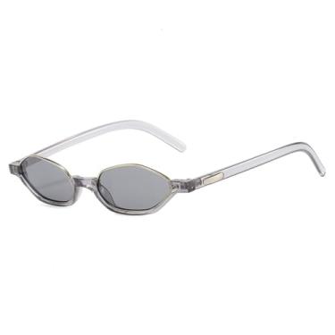 Imagem de Óculos de Sol UV400 - Olho de Gato Metálico Colorido para Homens e Mulheres, Esportes ao Ar Livre, Corrida, Ciclismo, Cinza