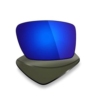 Imagem de Mryok Lentes de reposição polarizadas para óculos de sol Costa Del Mar Peninsula, HD Polarized, proteção UV, resistente a impactos e ajuste perfeito - azul escuro