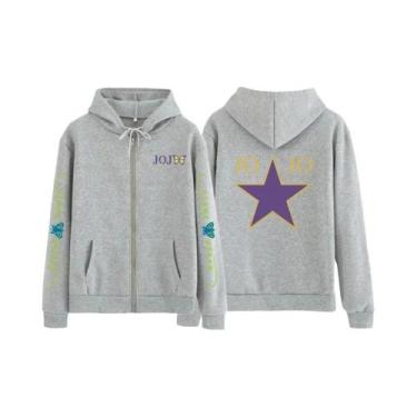 Imagem de Moletom Unissex Oversized Com Zíper E Estampa Gráfica De JOJO's Bizarr