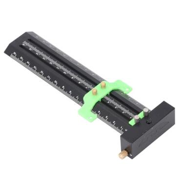 Imagem de Generic Régua de Marcação Tipo T, Régua de Marcação de Linha Dupla, Linha de Escala de Escultura, Agulha de Aço Resistente Ao Desgaste para Medição de Layout de Madeira (Verde)
