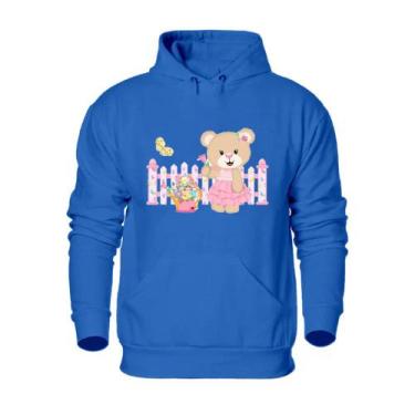 Imagem de Blusa Agasalho Moletom Feminino Plus Size Flanelado Com Capuz Ajustave