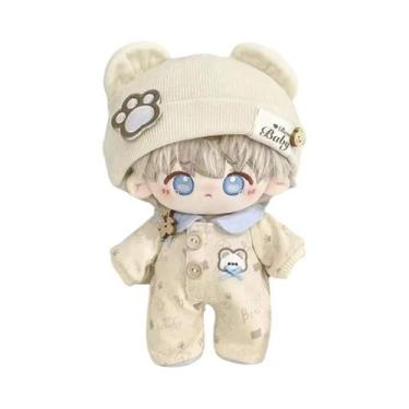 Imagem de Roupa De Dormir Para Boneca Feminina De 20cm, Macacão De Algodão Macio