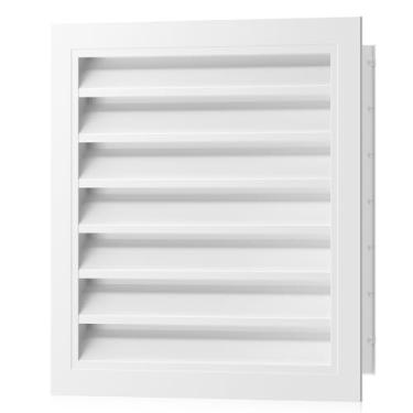 Imagem de Aberturas de empena de 45,7 cm x 45,72 cm, saída de sótão de liga de alumínio Hon&Guan com malha de filtro removível para aberturas de portas de casas para portas externas [Abertura de ventilação