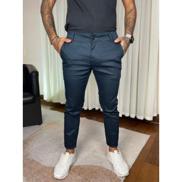 Imagem de Calças Sport Fino Skinny Masculina Bolso Faca - Next Jeans, Azul marin