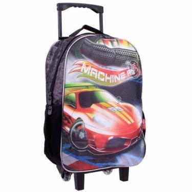 Imagem de Mochila Rodinhas Escolar Infantil Machine Carros - Winth