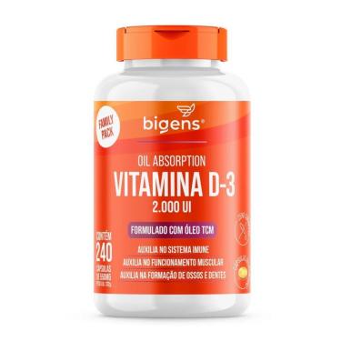 Imagem de Vitamina D3 2000 ui Com Tcm - 240 Cápsulas - Bigens-Masculino