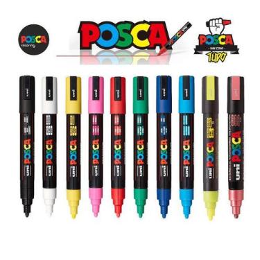 Imagem de Kit Caneta Posca Pc-5m C/10 Unidades N29 - Uniball