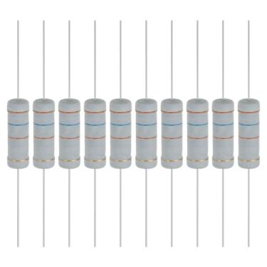 Imagem de YOKIVE 10 unidades de resistores de filme de óxido metálico de 36K Ohm 5 Watts, 5% de chumbo axial de resistor de tolerância | À prova de chamas para circuitos eletrônicos DIY, projetos de áudio e