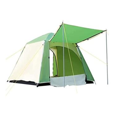 Imagem de AkosOL Barracas para acampamento, praia, abertura rápida, barraca de acampamento dobrável, à prova d'água, antirUV, barraca para 3 a 4 pessoas, barraca para uso ao ar livre, para acampamento
