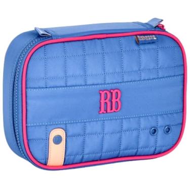 Imagem de Estojo Escolar Box Rebecca Bonbon com 36 Elásticos, Divisórias Internas, Material Resistente, Infantil Meninas, Organizador P/Lápis Caneta (Azul)