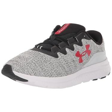 Imagem de Under Armour Tênis de corrida masculino Charged Impulse 3 Knit, (100) Branco/Vermelho/Vermelho, 7