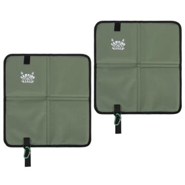 Imagem de SUNGOOYUE Esteira de Acampamento Portátil, Almofada de Assento Dobrável à Prova de Chuva de Tecido Oxford para Atividades Ao Ar Livre de Concertos de Estádio de Caminhada (2 unidades)