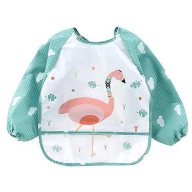 Imagem de Babador Animais - Tibaby, Flamingo Verde