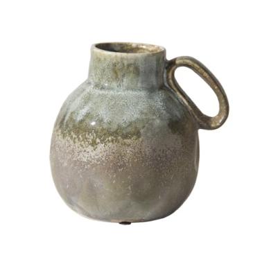 Imagem de Vasos nórdicos retrô vaso de chaleira torneado adequado para móveis, entrada de escritório, armário de TV, enfeite de mesa, vaso de flores, vaso de mesa