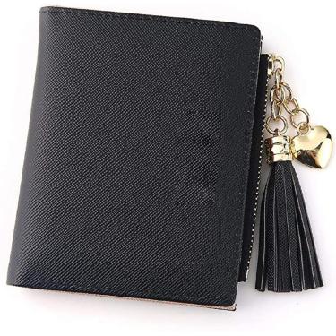 Imagem de Carteira Feminina Pequena Cartão Couro Barata Pequena Luxo-Feminino