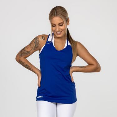 Imagem de Camiseta Regata Feminina Alças Tiras Dupla Tapa Bumbum Poliamida-Feminino