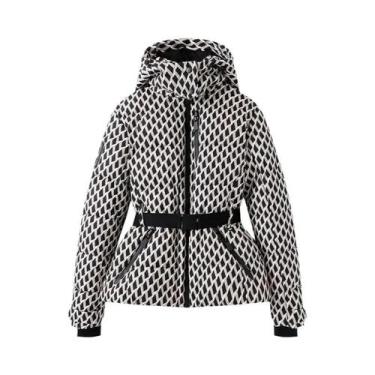 Imagem de Parkas Femininas De Inverno Com Capuz, Cintura Alta, Acolchoadas, Gros