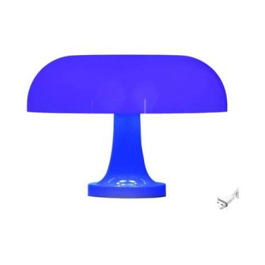 Imagem de Luminária De Mesa Clássica Laranja Em Formato De Cogumelo, Arte Modern