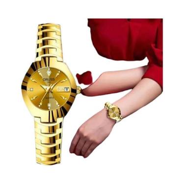 Imagem de Relógio Feminino À Prova d'Água Em Aço Inoxidável Com Quartzo, Ponteir