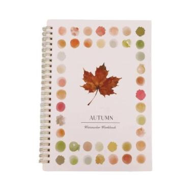 Imagem de Livro De Pintura Em Aquarela Para Adultos Com Espiral, Caderno De Ativ