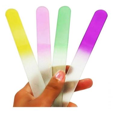 Imagem de Lixa Vidro Cristalina P/ Unha Acrigel Gel Fibra Nails