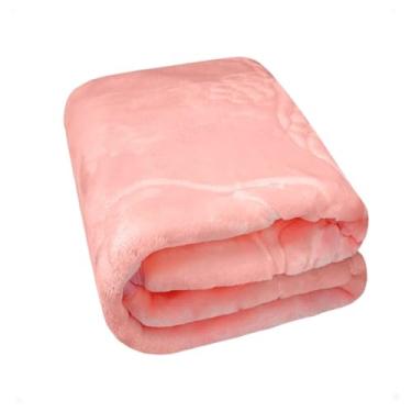 Imagem de Cobertor Infantil Bebê em Alto Relevo Macio Comprensado Dardara 90x105cm (Rosa)