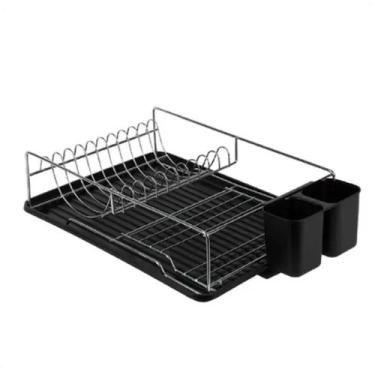 Imagem de Escorredor De Louça Com Bandeja E Porta Talheres 10 Pratos - Mimo
