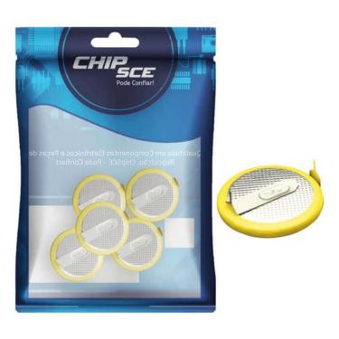 Imagem de Kit com 5x Baterias CR2032 3V 2 terminais Chip Sce 010-0444