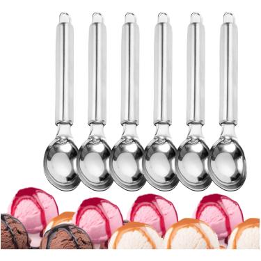 Imagem de COLHER DE SORVETE EM AÇO INOX 20,5 CM XPERT - 6 UNIDADES
