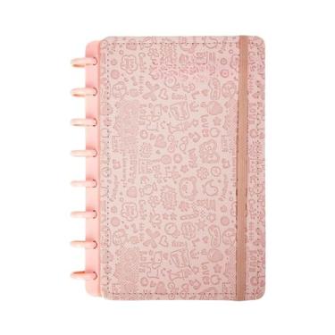 Imagem de Caderno Inteligente A5 B5 Capa Dura 80 Folhas Pautadas Personalizado Caderneta Caderno de Anotações Cadernos Caderno Anotações Alternativa Fichario A5 Planner Diário (rosa/Urso em relevo,B5)