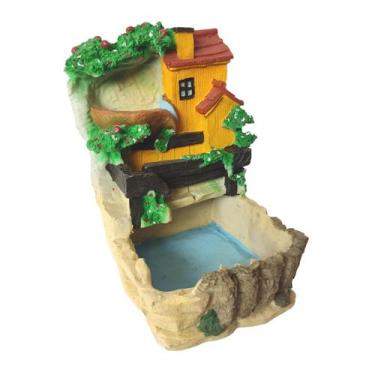 Imagem de Fonte De Água Rústica Casinha Cascata Decorativa Jardim Sala - Ô Bichi