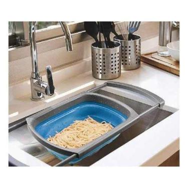 Imagem de Escorredor Retrátil De Silicone Expansível Escorredor de Macarrão Cozi