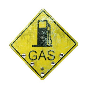 Imagem de Parede Porta Chaves Placa Posto Gasolina Multiuso Enfeite - Decoraset