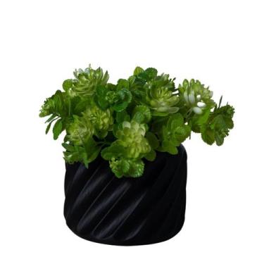 Imagem de Cachepot Mesclado P - Adornos - Galanta, Preto