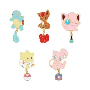 Imagem de Broche De Esmalte De Anime Squirtle Gengar Em Formato De Corrente, 3, 